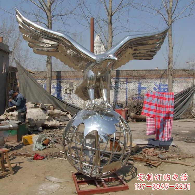 合肥复古经典不锈钢地球雕塑