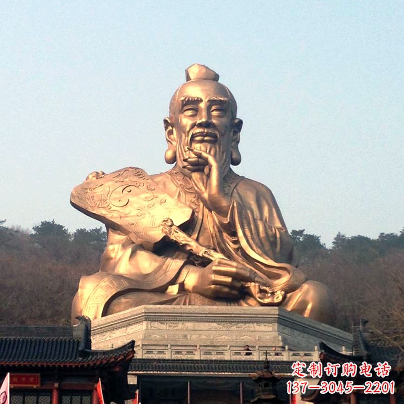合肥真谛雕塑·老子铜雕像,传承中国文化