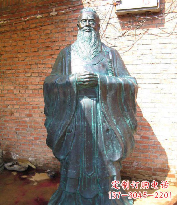 合肥老子校园历史名人铜雕,给您的经典力量