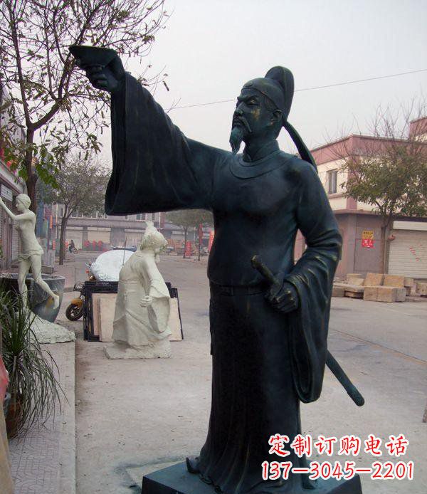 合肥李白诗仙铜雕,精美制作,永久传承
