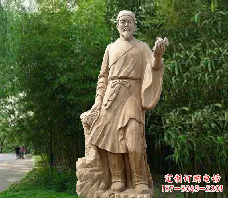 合肥精美雕塑——李时珍大理石雕塑