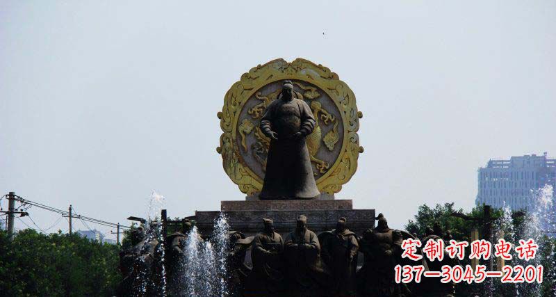 合肥李世民古代名人铜雕