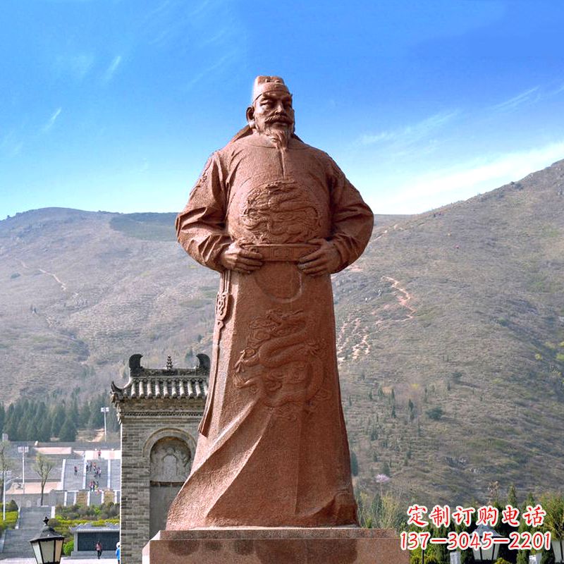 合肥『李世民传神砂岩石雕塑』