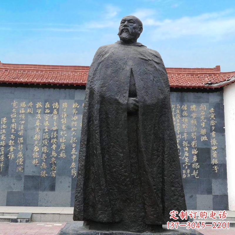 合肥精美手工雕刻林则徐铜雕像