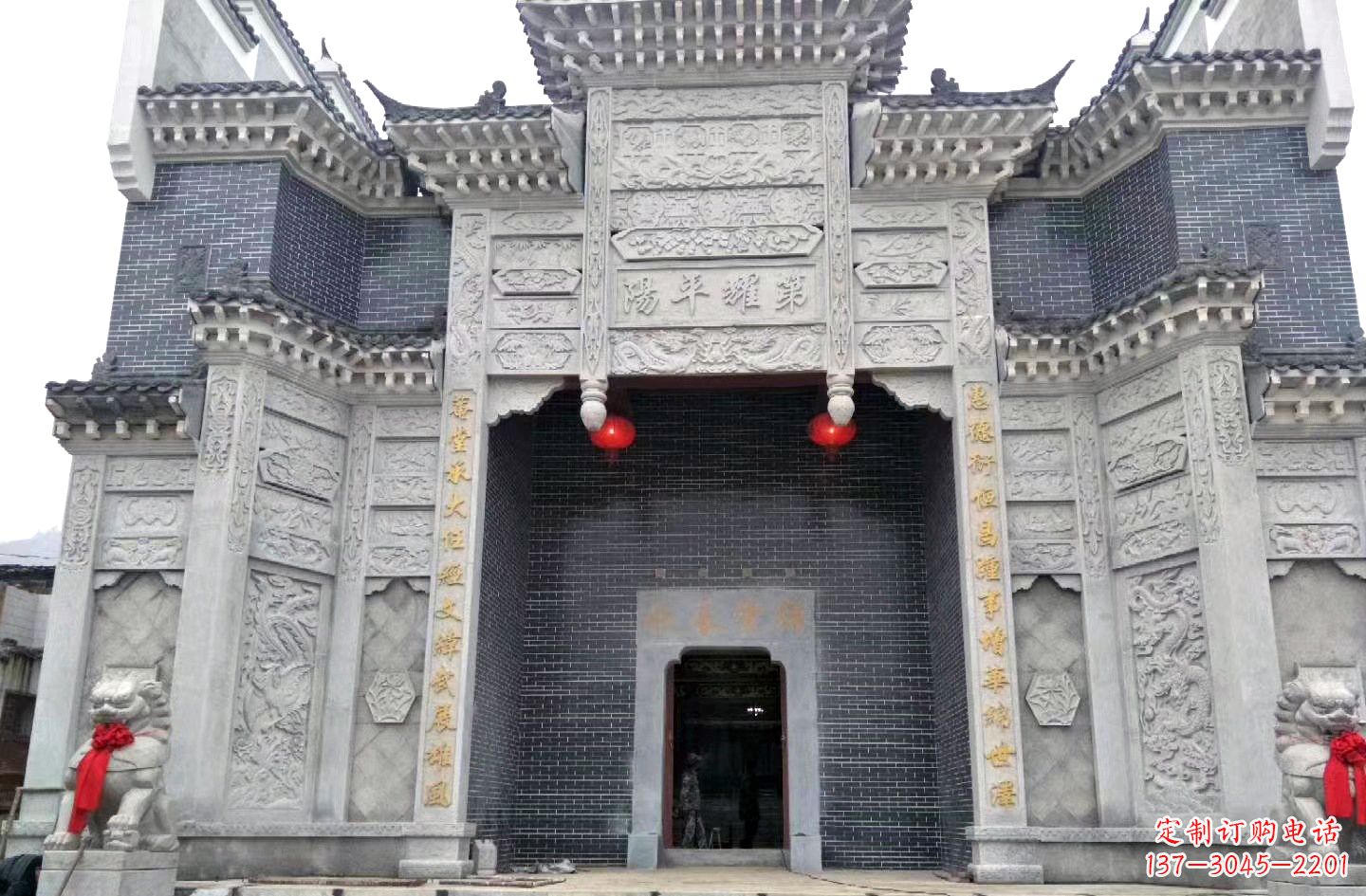合肥陵园石雕牌坊|精湛的雕塑工艺