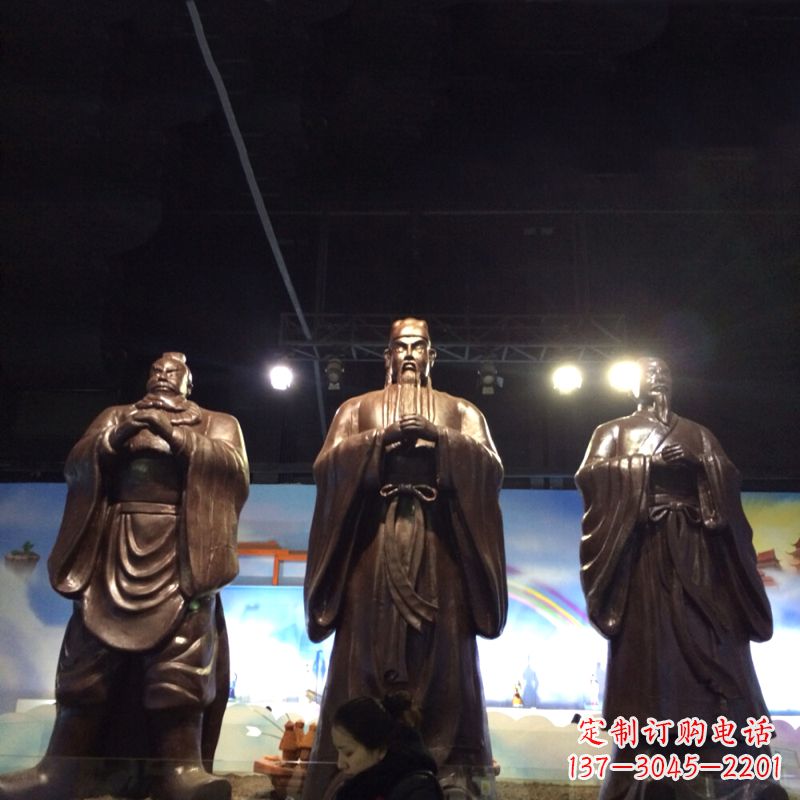 合肥经典绝版,古代风靡,桃园三结义关羽雕塑