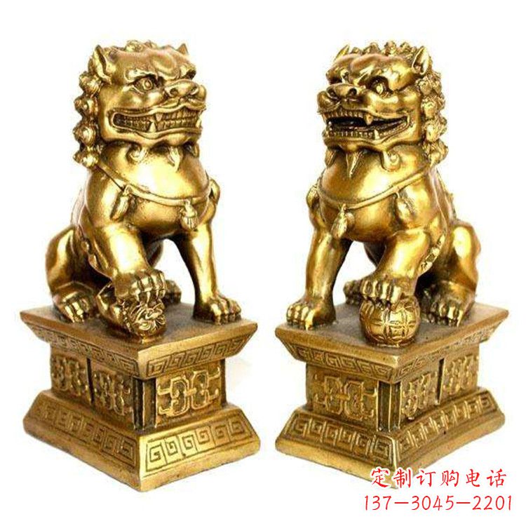 合肥鎏金故宫狮子