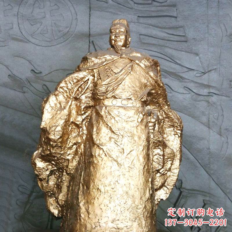 合肥鎏金明太祖雕像