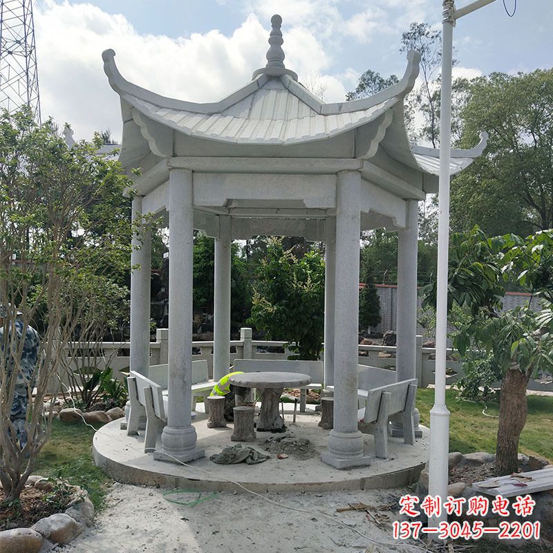 合肥六角大理石凉亭