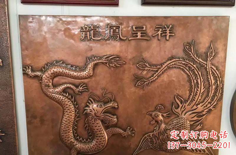 合肥中领雕塑|传统铜雕龙凤精美雕塑