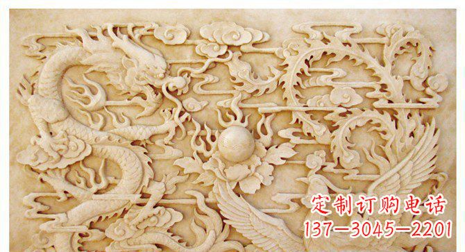 合肥龙凤戏珠公园景观石浮雕