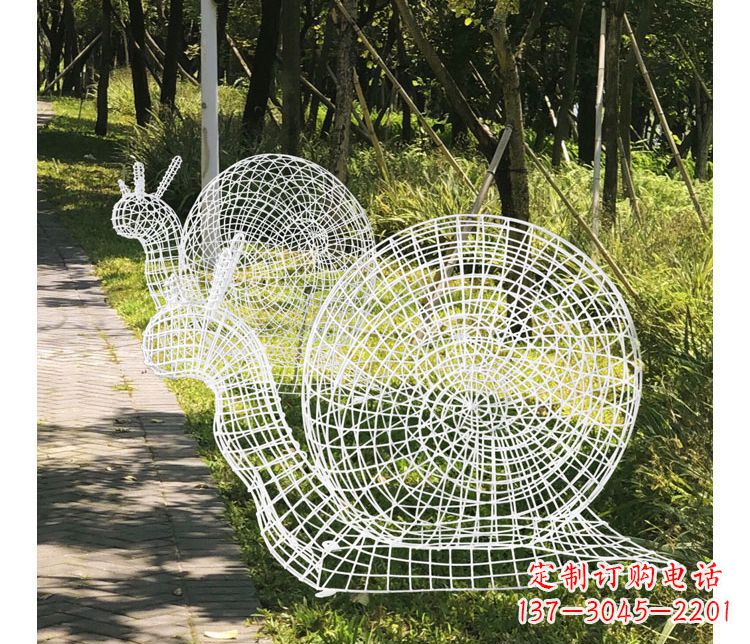 合肥镂空蜗牛不锈钢雕塑12
