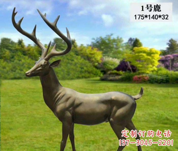 合肥鹿铜雕,尽显动物精髓