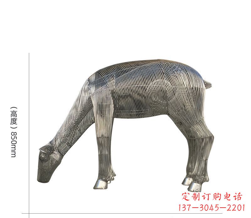 合肥鹿鸣吉祥不锈钢景观雕塑