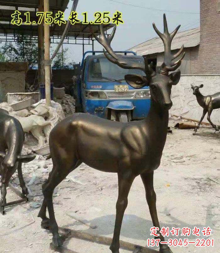 合肥艺术精美,高品质鹿铜雕塑