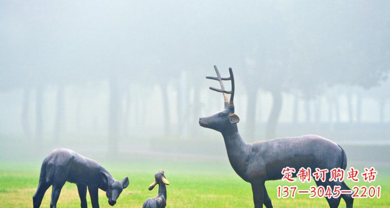 合肥鹿一家:精美绝伦的动物铜雕