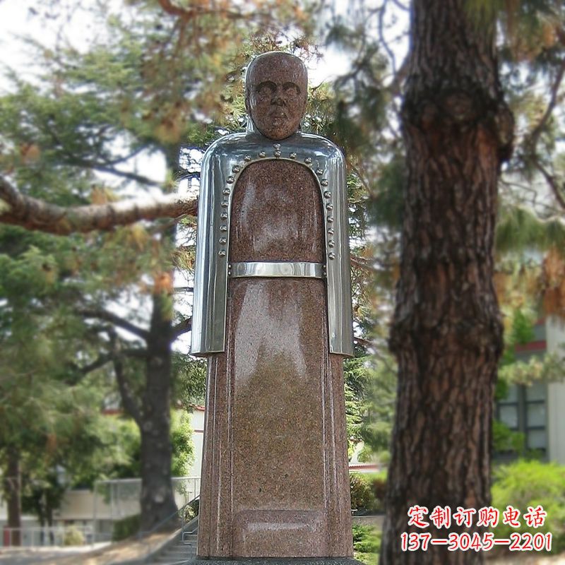 合肥纪念伟大的名人:路易斯·巴斯德抽象雕像