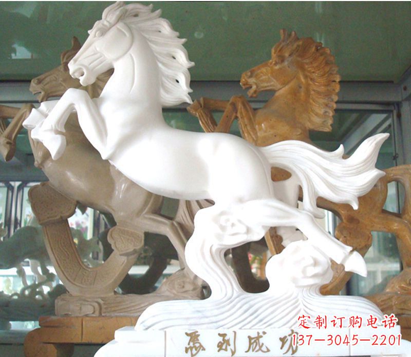 合肥精美马到成功景观石雕