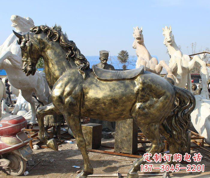 合肥马动物铜雕塑——精致细腻的手工工艺