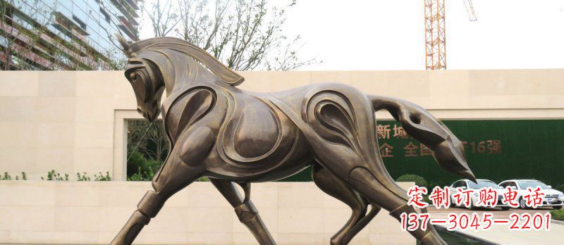 合肥艺术雕塑,马系动物铜雕