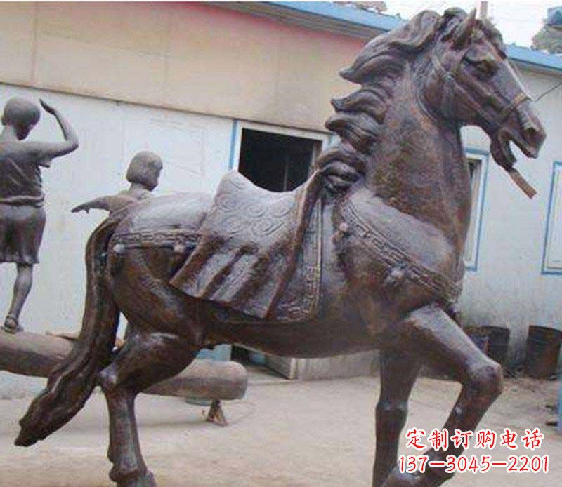 合肥精美动物铜雕,增添马公园魅力
