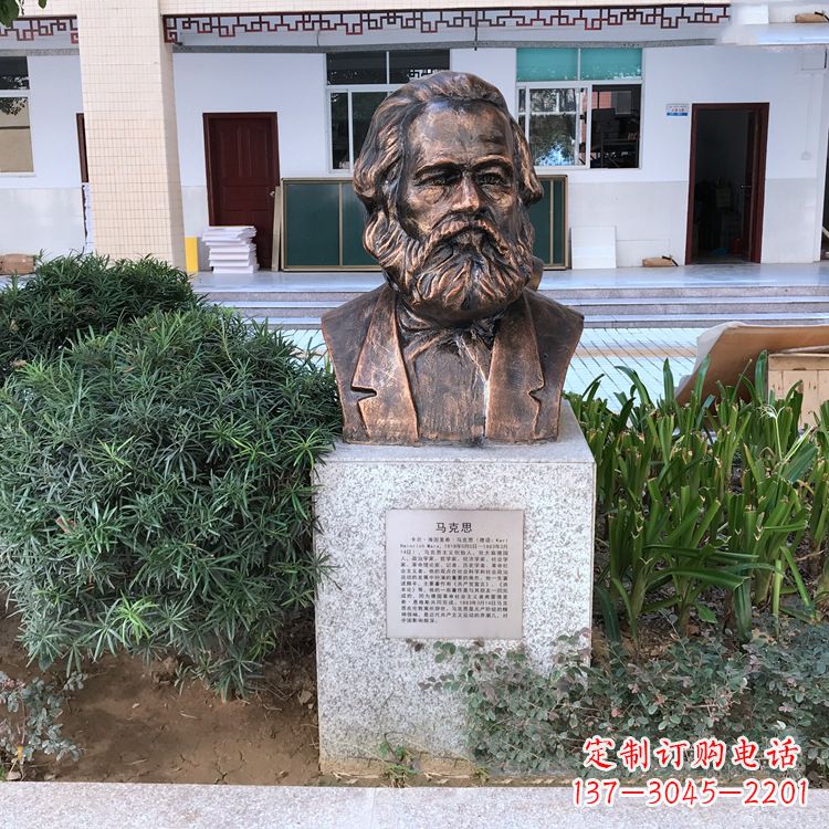 合肥马克思铸铜头像校园名人雕塑