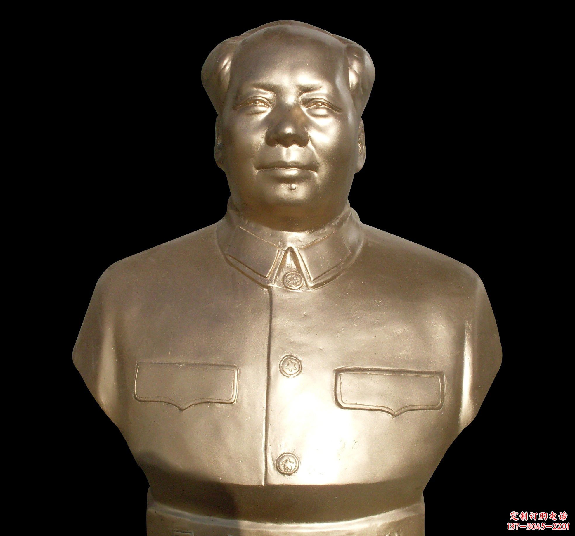 合肥劳动精神永存——毛主席半身铜像