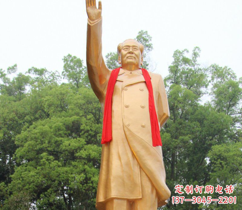 合肥毛主席挥手伟人铜雕