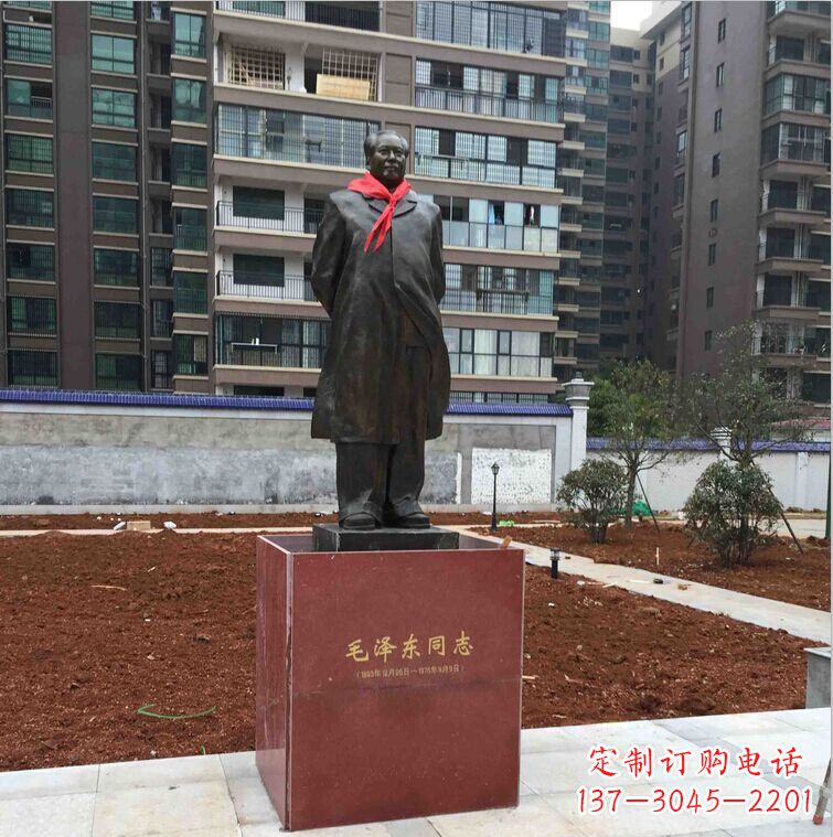 合肥毛主席消防支队伟人铜雕