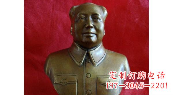 合肥毛主席伟人胸像铜雕,精美纳米工艺制作