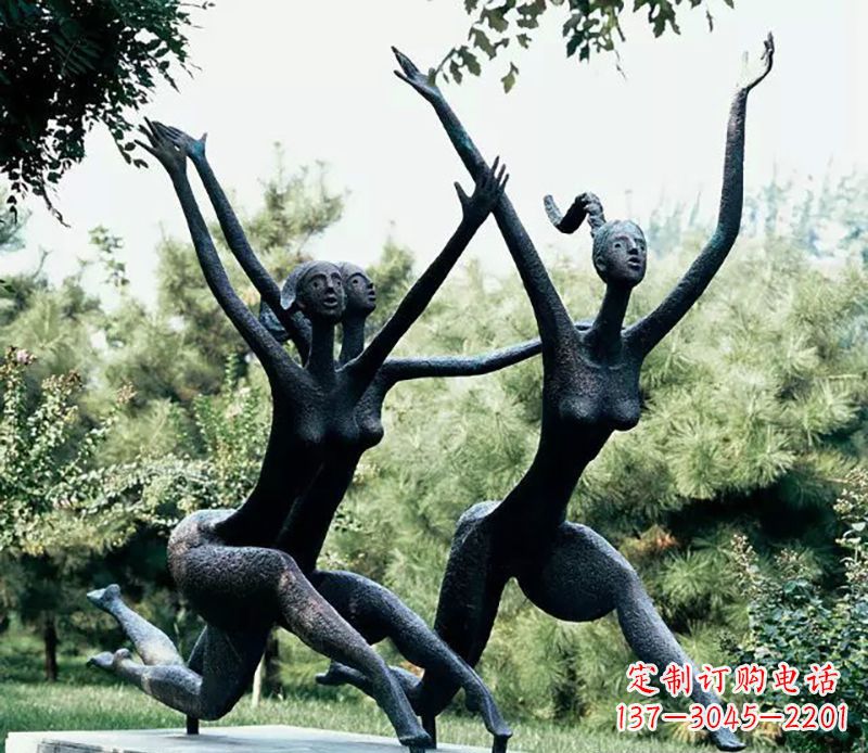 合肥精美美女铜雕——绽放出精灵般的美丽