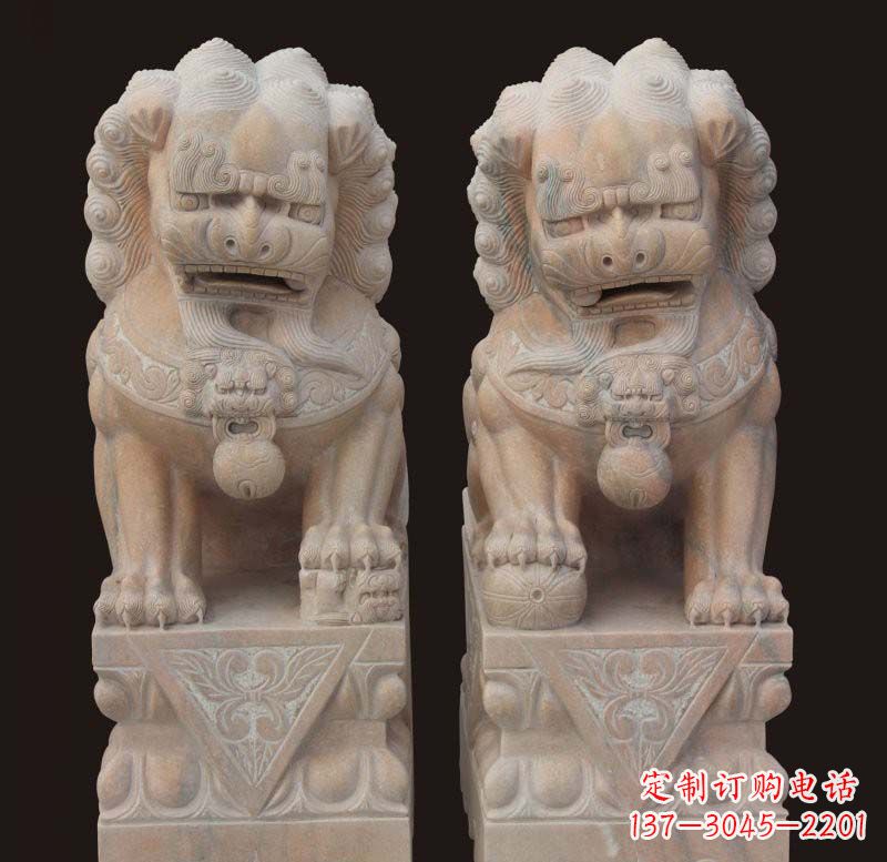 合肥传统石狮子雕塑,精美绝伦