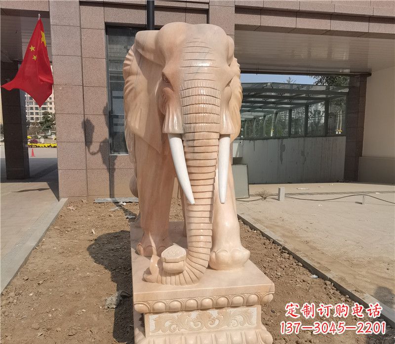 合肥品质卓越,大象石雕门口装点