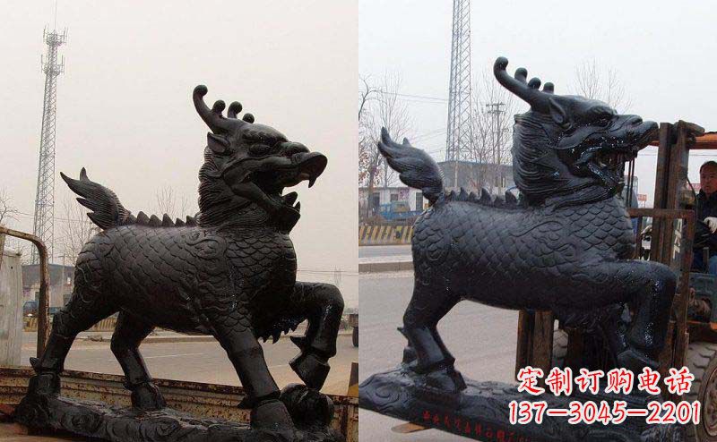 合肥艺术精灵---麒麟神兽铜雕