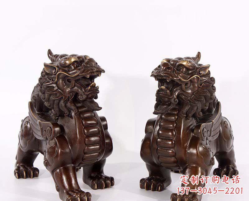 合肥弘扬中国传统文化,神兽貔貅铜雕