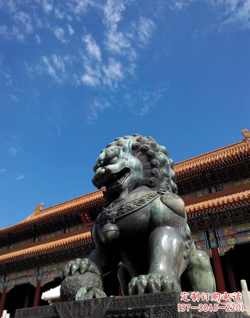 合肥铜雕狮子,传承古典文化