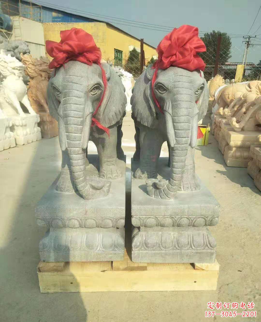合肥中国古典风格大象雕塑