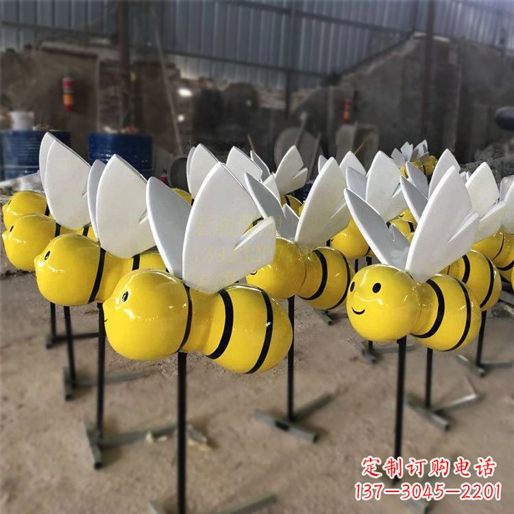 合肥动感蜜蜂雕塑,营造精致的都市公园