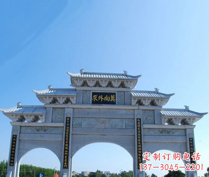 合肥手工精美石牌坊雕塑,让您的空间更加美观!