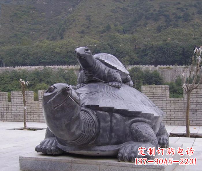合肥中领雕塑母子乌龟公园石雕