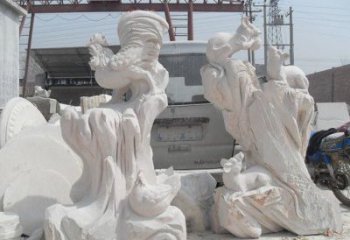 合肥中领雕塑，打造古典唯美的汉白玉公鸡雕塑