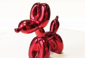 合肥红色气球狗气球雕塑，让狗狗宠爱时刻环绕