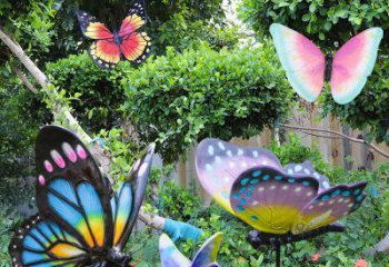 合肥花园玻璃钢仿真蝴蝶雕塑