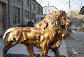合肥黄铜精美西洋狮子铜雕