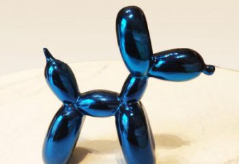 合肥蓝色气球狗雕塑摆件，可定制大小