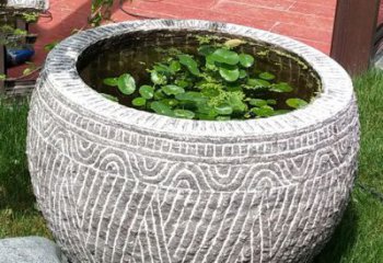 合肥老青石花盆雕塑：独特的家居艺术装饰