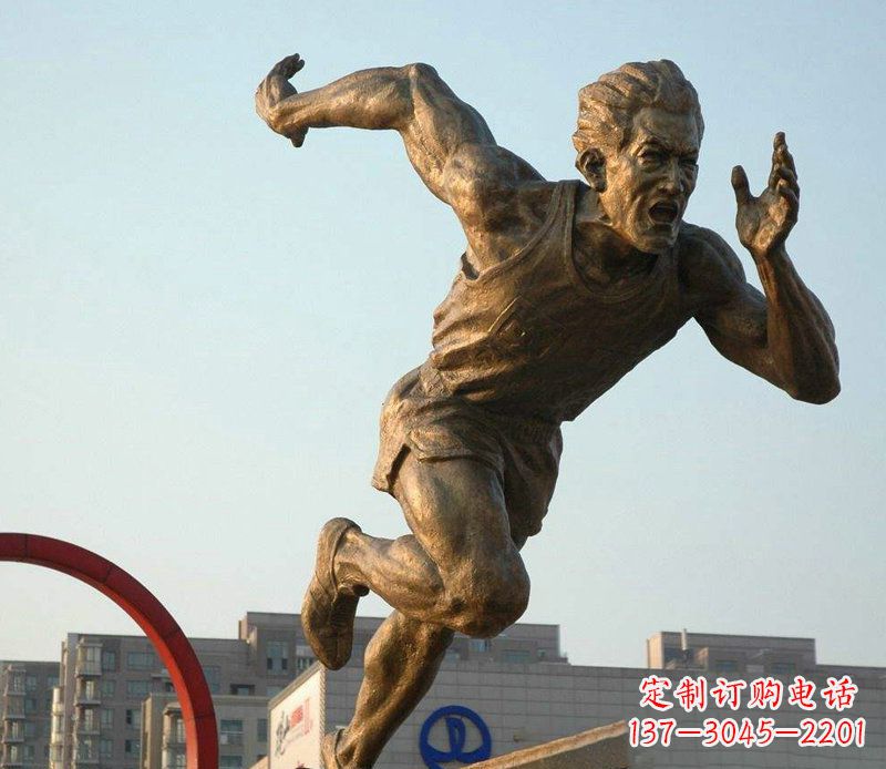 合肥男人跑步运动人物铜雕