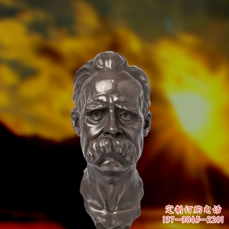 合肥尼采铜雕头像