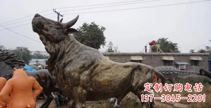 合肥令人惊叹的牛铜雕塑