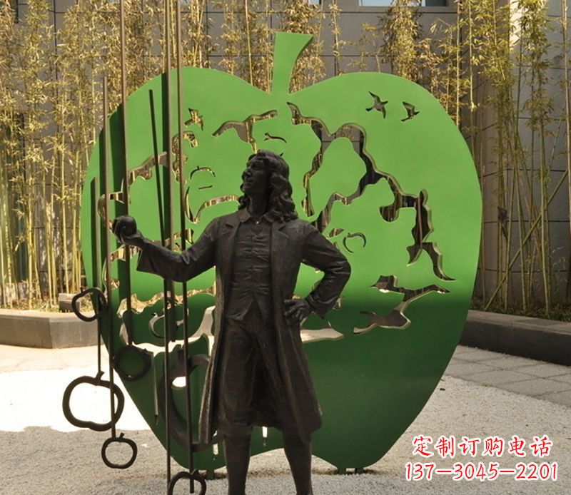 合肥牛顿公园铜雕,艺术品升华人物形象